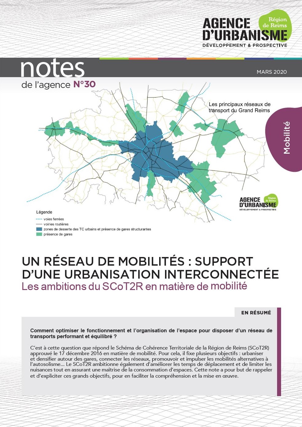 Note n°30 : Un réseau de Mobilités, support d'une Urbanisation Interconnectée