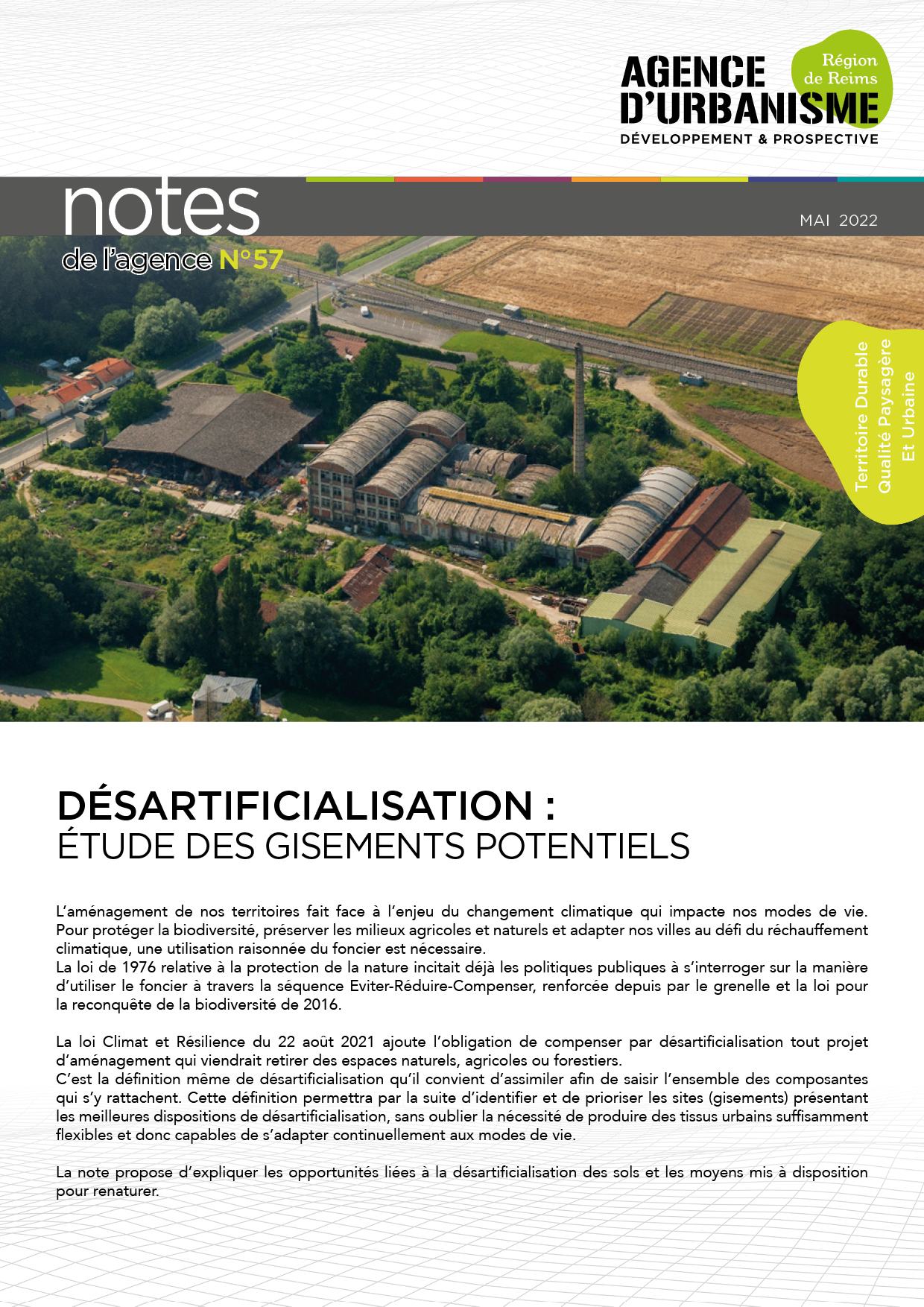 Note 57 : Désartificialisation, étude des gisements potentiels 