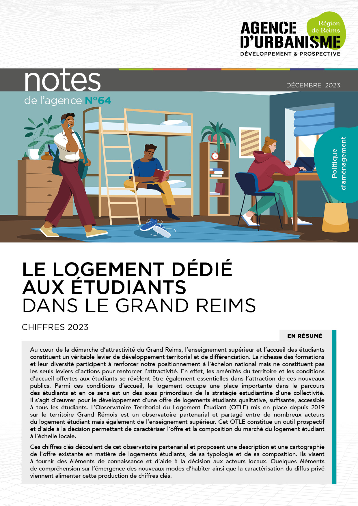 Note 64 : Le logement dédié aux étudiants dans le Grand Reims