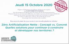 15/10/2020 Webinaire Zéro Artificialisation Nette : Concept vs. Concret